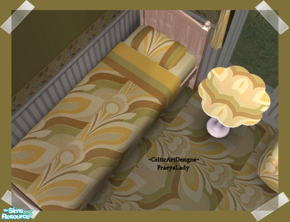 Sims 2 — Retro College Funky Bedding by Fraeyalady02 — Inspired by University and friends requests for some retro stuff