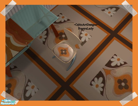 Sims 2 — Retro College Funhouse Desk Chair by Fraeyalady02 — Inspired by University and friends requests for some retro