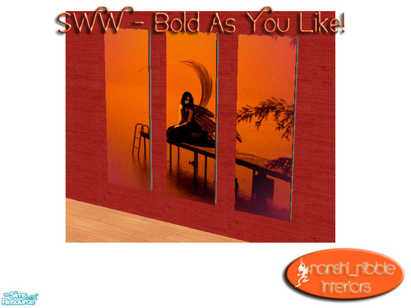 Sims 2 — SWW - Painting by TSR Archive — These are the recolours - You MUST absolutely download the original meshes to be