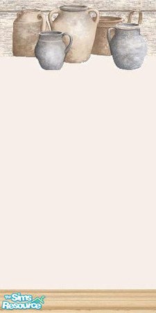 Sims 2 — kitchen wall ''urns'' by The_Unicorn — -