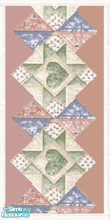 Sims 2 — framed patchwork wall 2 by The_Unicorn — -