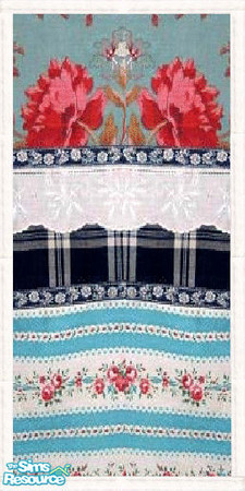 Sims 2 — framed patchwork wall by The_Unicorn — -