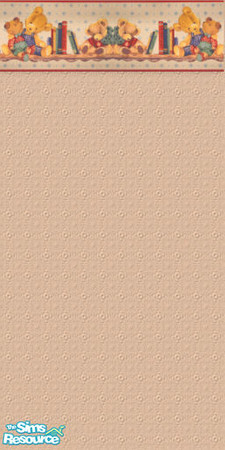 Sims 2 — JJs bear border wall by thesorceress — part of JJs bear border set