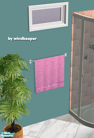 Sims 2 — Bathroom towel purple by Windkeeper — *Updated Dec 8/06* Towel recolor of Bathroom towel mesh from this set.
