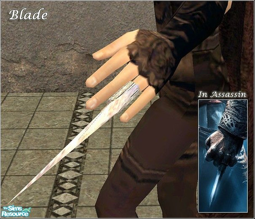 Sims 2 — As Seen In Games - Pack1 - Blade by Daislia — Original idea is from game \"Assassin\'s Creed\",