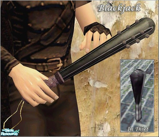 Sims 2 — As Seen In Games - Pack1 - Blackjack by Daislia — Original idea is from game \"Thief\", Garrett\'s
