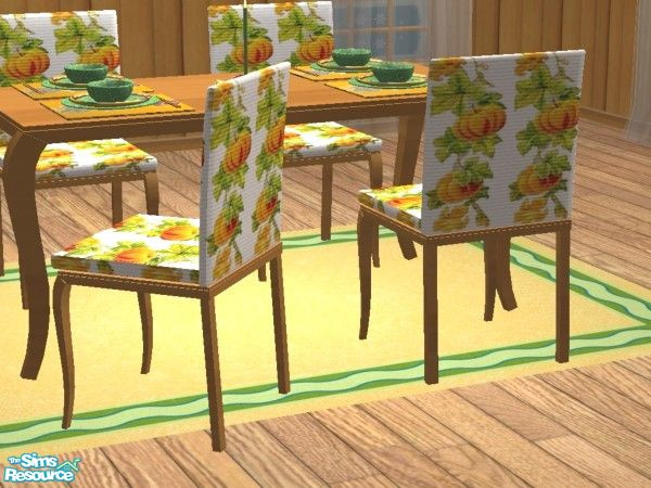 Sims 2 — TC113 Thanksgiving Dining - chair by selina012 — Made for the texture challenge 113. Meshes by MTcakes. Please