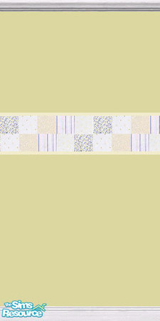 Sims 2 — Childrens Irish Garden Yellow Wall 2 by Fraeyalady02 — Made from patterns my Mother and I used to make quilts