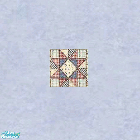 Sims 2 — LED UnBearAbly Quilt Blue Floor 2 by ladyearthdancer — UnBearAbly Quilt is unbearably cute..Adds a country charm