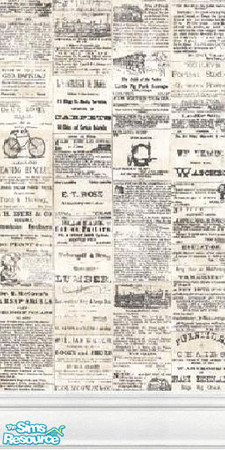 Sims 2 — newspaper wall by The_Unicorn — read all about it!