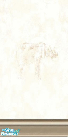 Sims 2 — elephant wall by The_Unicorn — -