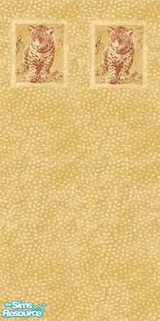 Sims 2 — Spotted leopard wallpaper by nicholebussell — Spotted wallpaper with leopard border
