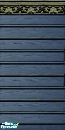 Sims 2 — Blue Exterior by cares8838 — A Nice Blue Siding With Top Trim.