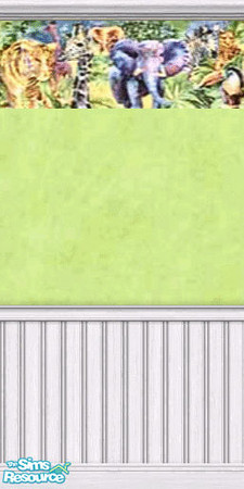 Sims 2 — LED Jungle Animal 3 by ladyearthdancer — Jungle Animal 3 features a lime green background with white trim and