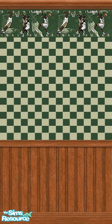 Sims 2 — Air Sim - Green by wildstar24 — Decorate your house with this wallpaper and you may well earn some TV