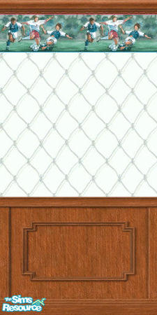 Sims 2 — Football Fever II - Teal by wildstar24 — Football, soccer - call it what you will, this wallpaper will liven up