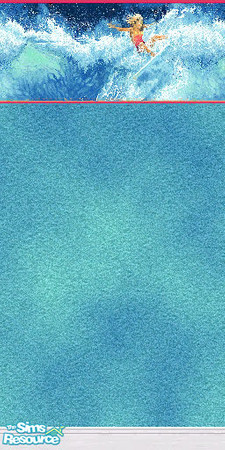 Sims 2 — Hang 10 - Aqua by wildstar24 — Awesome textured wallpaper - dude!