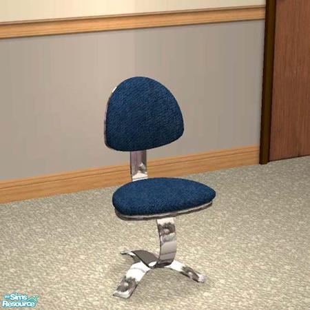 Sims 2 — Freshman Dorm Desk Chair CUSHION by buntah — This is part of my Freshman Dorm room. Made for University, but it