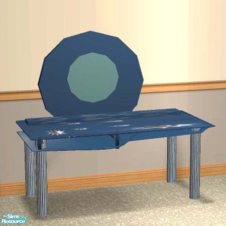 Sims 2 — Freshman Dorm Funky Desk LEGS by buntah — This requires the Dark Wood base file which is in my Garage Sale Funky