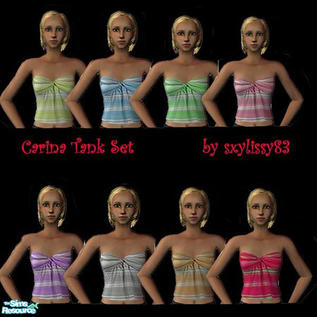 Sims 2 — Carisa Tank Set by sxylissy83 — A cute tank top set based off of a real shirt by AE! I hope you like it!
