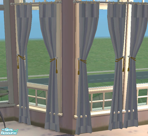 Sims 2 — Violi drapes by Cloisonne — Simple Drapes with subtle tones of white,grey violet.