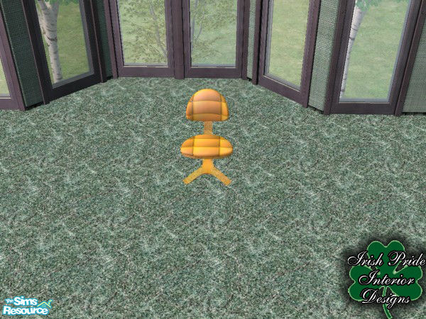 Sims 2 — Orange Extreme Office Chair by Irish Pride — The Orange Office Chair is color match to the Alienware and Extreme