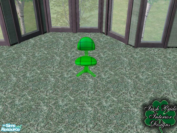 Sims 2 — Light Green Extreme Office Chair by Irish Pride — The Light Green Office Chair is color match to the Alienware