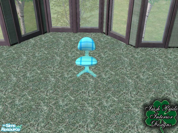Sims 2 — Light Blue Extreme Office Chair by Irish Pride — The Light Blue Office Chair is color match to the Alienware and