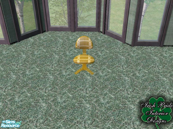Sims 2 — Gold Extreme Office Chair by Irish Pride — The Gold Office Chair is color match to the Alienware and Extreme