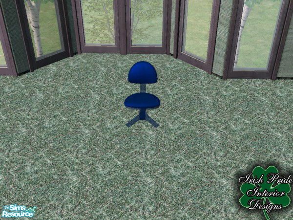 Sims 2 — Dark Blue Extreme Office Chair by Irish Pride — The Dark Blue Office Chair is color match to the Alienware and