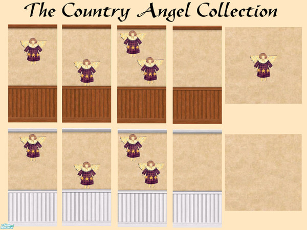 Sims 2 — LED The Country Angel Collection by ladyearthdancer — The Country Angel Collection contains 8 walls and 2