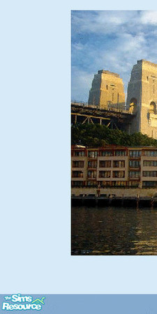 Sims 2 — Sydney Harbour Bridge 1 by chyl — Ist wall in my Sydney Harbour Bridge collection.