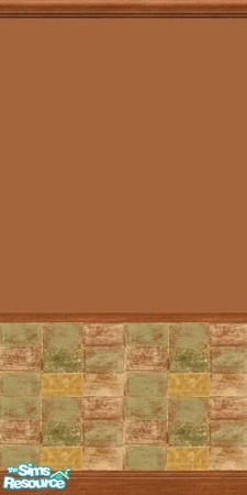 Sims 2 — Washed Tile Orange by sxylissy83 — Great for a bathroom