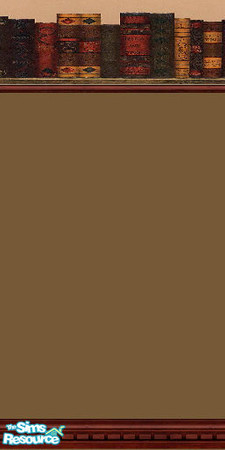 Sims 2 — Book border by moosercool — A lovely wallpaper adorned with books for those serious, studious minded sims