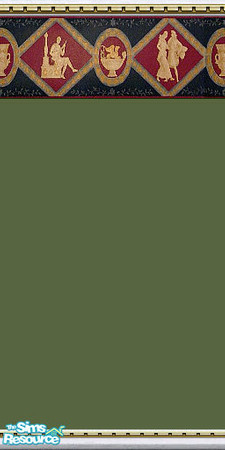 Sims 2 — Renaissance Green by Lorah — Sincere in its simplicity. Renaissance Green is part of Border set.