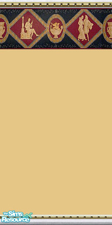 Sims 2 — Renaissance Golden by Lorah — Sincere in its simplicity. Renaissance Golden is part of Border set.