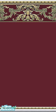 Sims 2 — Royal Maroon by Lorah — Sincere in its simplicity. Royal Maroon is part of Border set.
