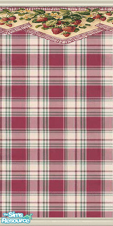 Sims 2 — am_kitchenseries44 by Cruella — Choose these "berry" decorative designed wallpapers for your Sims