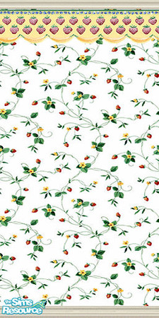 Sims 2 — am_kitchenseries40 by Cruella — Choose these "berry" decorative designed wallpapers for your Sims