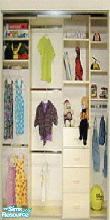 Sims 2 — baby clothes by The_Unicorn — a wall dresser for the babyroom it's for both boys and girls