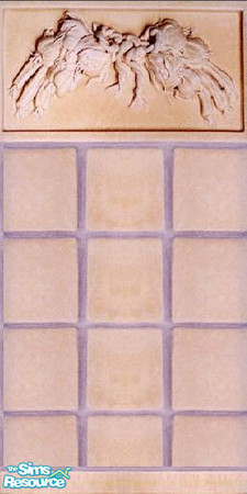 Sims 2 — kitchen peach tile by The_Unicorn — for a romantic kitchen