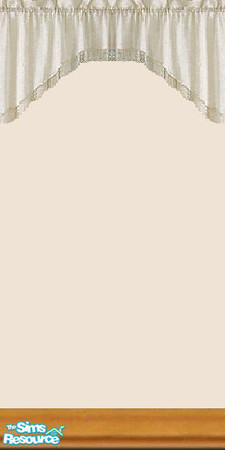 Sims 2 — short white curtain by The_Unicorn — -