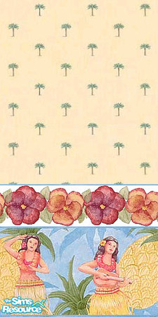 Sims 2 — Aloha 5 by Lorah — Aloha! Let these bright colored hula dancers welcome everyone. Alternate 4 and 5 to cover