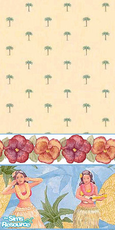 Sims 2 — Aloha 4 by Lorah — Aloha! Let these bright colored hula dancers welcome everyone. Alternate 4 and 5 to cover