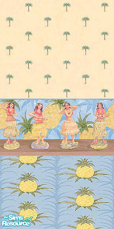 Sims 2 — Aloha 1 by Lorah — Aloha! Let these bright colored hula dancers welcome everyone.