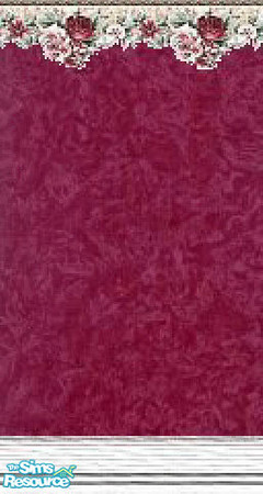 Sims 2 — K8SBurgundyRosesWLL03 by Kate139 — A Beautiful Set in 2 parts. Each part has 9 Walls and 2 Floors. All tile