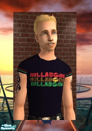 Sims 2 — Billabong Black by sgoobysnacks — Billabong Black muscle t-shirt....looks great in game....Enjoy!