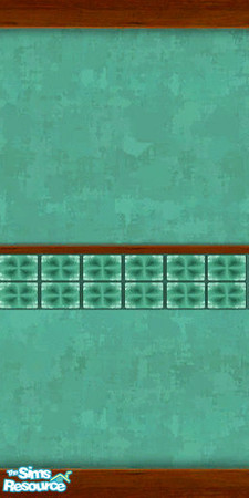 Sims 2 — Green Kitchen 2 by solfal — A gren wallpaper for the country home 