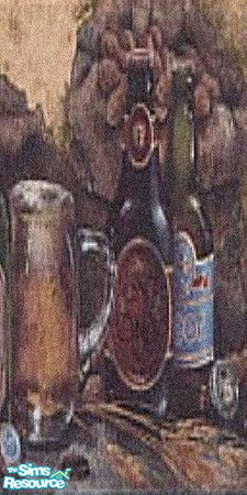 Sims 2 — Alcohol part 2 by Lorah — Use with part 1 for a 2 wall mural or alternate to cover room.