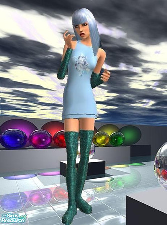 Sims 2 — Blue Shady Dress by sgoobysnacks — Blue Shady Dress for those trendy female teen sim Eminem fans.....Enjoy!